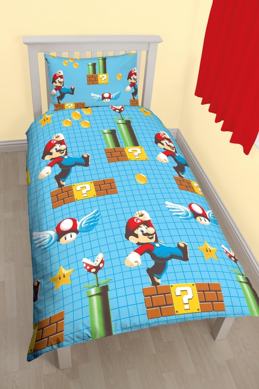 Diplomatie bloem Bek Super Mario Maker dekbedovertrek - Dekens en handdoeken - Super Mario en  Sonic shop